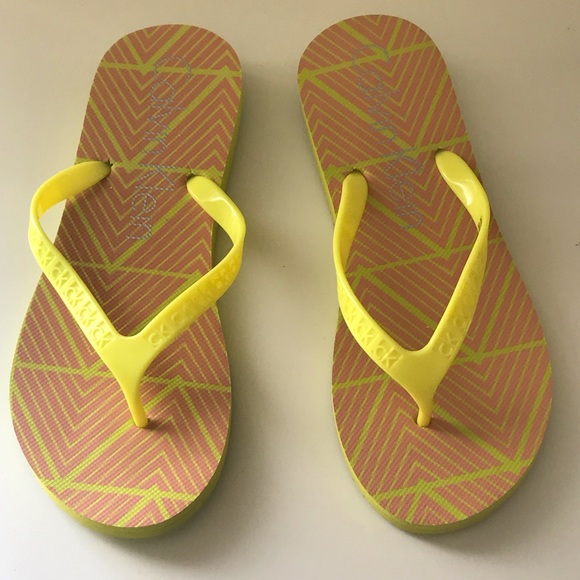 New Calvin Klein Flip Flops Thongs size 8 - Picture 2 of 6